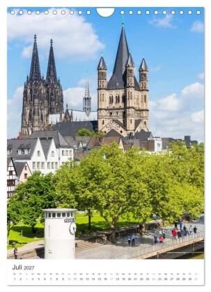 Kölner Dom - Blickwinkel auf ein Wahrzeichen (Wandkalender 2027 DIN A4 hoch), CALVENDO Monatskalender