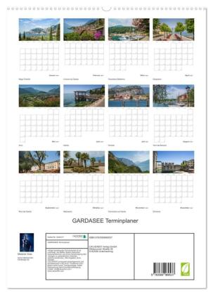 GARDASEE Terminplaner (hochwertiger Premium Wandkalender 2027 DIN A2 hoch), Kunstdruck in Hochglanz