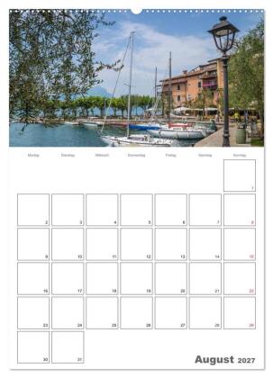 GARDASEE Terminplaner (hochwertiger Premium Wandkalender 2027 DIN A2 hoch), Kunstdruck in Hochglanz