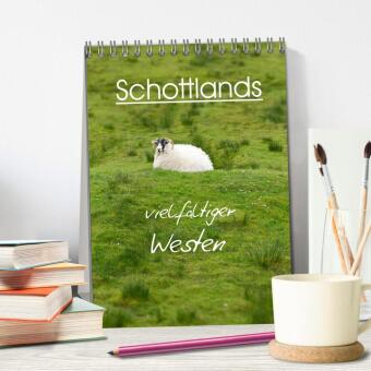 Schottlands vielfältiger Westen (Tischkalender 2027 DIN A5 hoch), CALVENDO Monatskalender