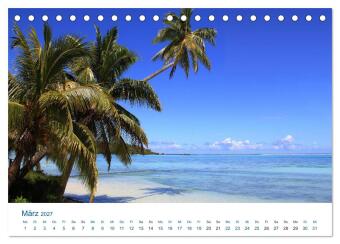 Südsee-Insel Mo'orea (Tischkalender 2027 DIN A5 quer), CALVENDO Monatskalender