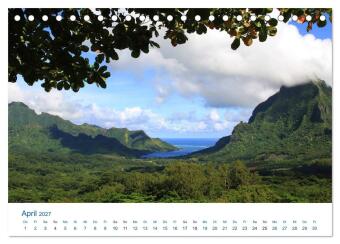 Südsee-Insel Mo'orea (Tischkalender 2027 DIN A5 quer), CALVENDO Monatskalender