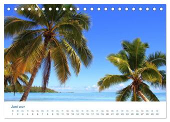 Südsee-Insel Mo'orea (Tischkalender 2027 DIN A5 quer), CALVENDO Monatskalender
