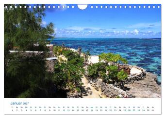 Südsee-Insel Mo'orea (Wandkalender 2027 DIN A4 quer), CALVENDO Monatskalender