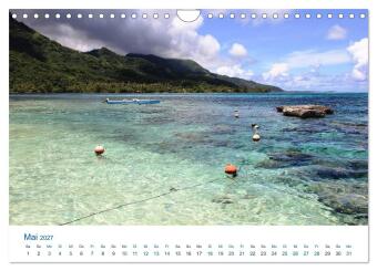 Südsee-Insel Mo'orea (Wandkalender 2027 DIN A4 quer), CALVENDO Monatskalender