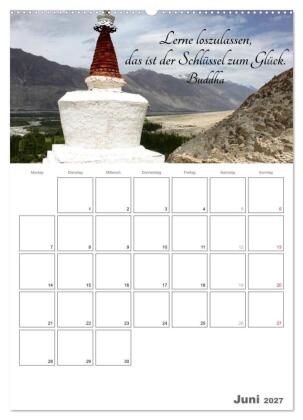 Harmonie und Freude Buddhistische Weisheiten 2027 (Wandkalender 2027 DIN A2 hoch), CALVENDO Monatskalender