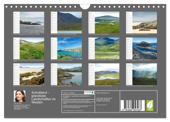 Schottland - grandiose Landschaften im Westen (Wandkalender 2027 DIN A4 quer), CALVENDO Monatskalender