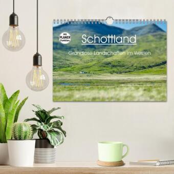 Schottland - grandiose Landschaften im Westen (Wandkalender 2027 DIN A4 quer), CALVENDO Monatskalender