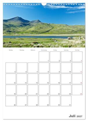 Schottland für Naturliebhaber (Wandkalender 2027 DIN A3 hoch), CALVENDO Monatskalender