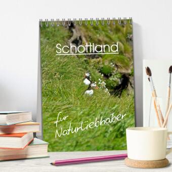 Schottland für Naturliebhaber (Tischkalender 2027 DIN A5 hoch), CALVENDO Monatskalender