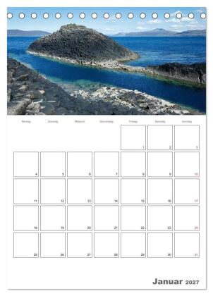 Schottland für Naturliebhaber (Tischkalender 2027 DIN A5 hoch), CALVENDO Monatskalender