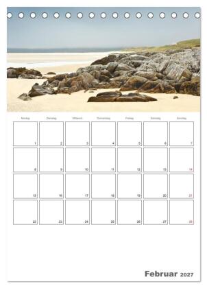 Schottland für Naturliebhaber (Tischkalender 2027 DIN A5 hoch), CALVENDO Monatskalender