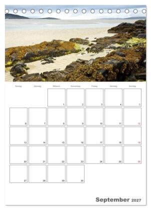Schottland für Naturliebhaber (Tischkalender 2027 DIN A5 hoch), CALVENDO Monatskalender