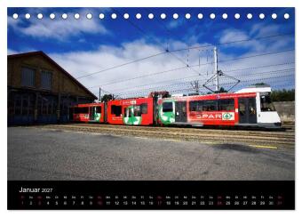 Kusttram Belgien (Tischkalender 2027 DIN A5 quer), CALVENDO Monatskalender