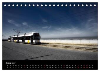 Kusttram Belgien (Tischkalender 2027 DIN A5 quer), CALVENDO Monatskalender