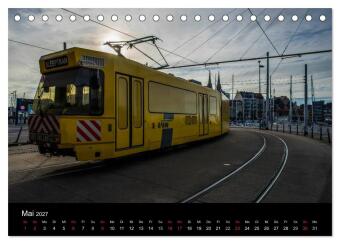 Kusttram Belgien (Tischkalender 2027 DIN A5 quer), CALVENDO Monatskalender