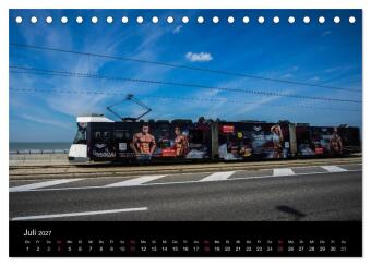 Kusttram Belgien (Tischkalender 2027 DIN A5 quer), CALVENDO Monatskalender