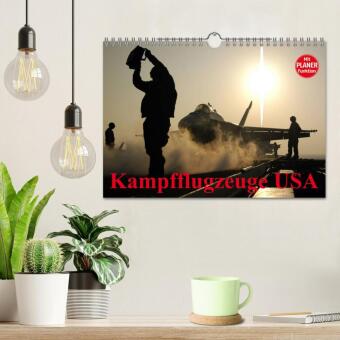 Kampfflugzeuge USA (Wandkalender 2027 DIN A4 quer), CALVENDO Monatskalender