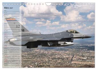 Kampfflugzeuge USA (Wandkalender 2027 DIN A4 quer), CALVENDO Monatskalender