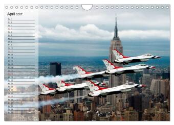 Kampfflugzeuge USA (Wandkalender 2027 DIN A4 quer), CALVENDO Monatskalender