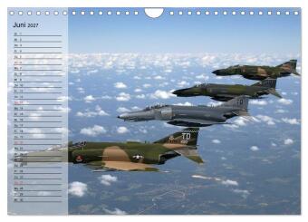 Kampfflugzeuge USA (Wandkalender 2027 DIN A4 quer), CALVENDO Monatskalender