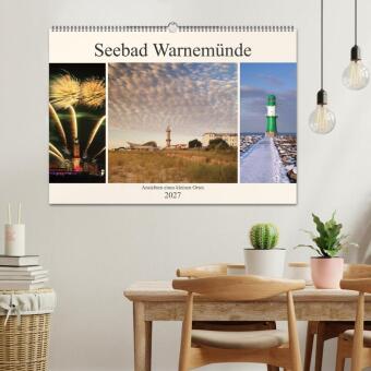 Seebad Warnemünde (Wandkalender 2027 DIN A2 quer), CALVENDO Monatskalender
