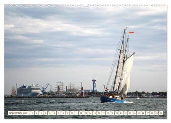 Seebad Warnemünde (Wandkalender 2027 DIN A2 quer), CALVENDO Monatskalender