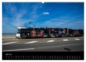 Kusttram Belgien (Wandkalender 2027 DIN A2 quer), CALVENDO Monatskalender