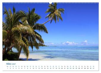 Südsee-Insel Mo'orea (Wandkalender 2027 DIN A2 quer), CALVENDO Monatskalender
