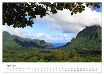 Südsee-Insel Mo'orea (Wandkalender 2027 DIN A2 quer), CALVENDO Monatskalender