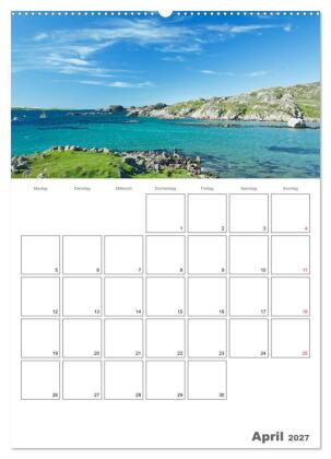 Schottland für Naturliebhaber (hochwertiger Premium Wandkalender 2027 DIN A2 hoch), Kunstdruck in Hochglanz
