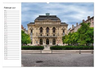 Frankreichs große Städte - Lyon (hochwertiger Premium Wandkalender 2027 DIN A2 quer), Kunstdruck in Hochglanz