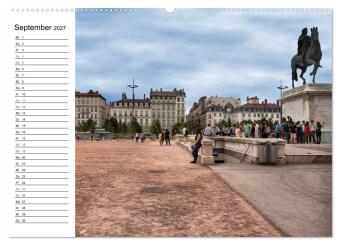 Frankreichs große Städte - Lyon (hochwertiger Premium Wandkalender 2027 DIN A2 quer), Kunstdruck in Hochglanz