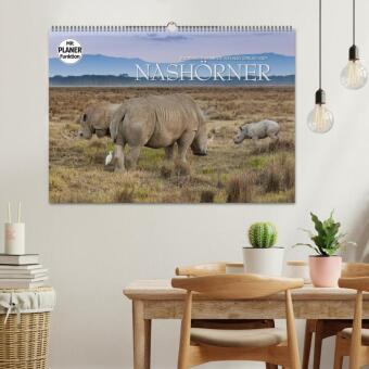 Emotionale Momente: Nashörner (Wandkalender 2027 DIN A2 quer), CALVENDO Monatskalender