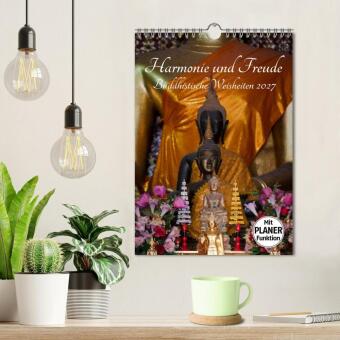 Harmonie und Freude Buddhistische Weisheiten 2027 (Wandkalender 2027 DIN A4 hoch), CALVENDO Monatskalender