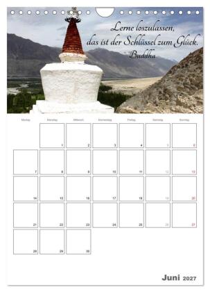 Harmonie und Freude Buddhistische Weisheiten 2027 (Wandkalender 2027 DIN A4 hoch), CALVENDO Monatskalender