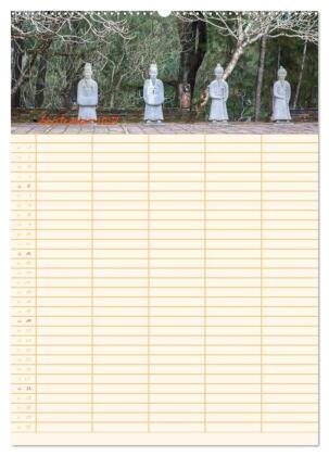 EXOTISCHES SÜDOSTASIEN - Familienplaner 2027 (Wandkalender 2027 DIN A2 hoch), CALVENDO Monatskalender