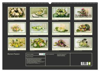Blumen-Passion (Wandkalender 2027 DIN A2 quer), CALVENDO Monatskalender