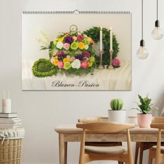 Blumen-Passion (Wandkalender 2027 DIN A2 quer), CALVENDO Monatskalender