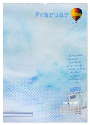 Jahr der Dankbarkeit - Scrapbooking-Kalender (hochwertiger Premium Wandkalender 2027 DIN A2 hoch), Kunstdruck in Hochglanz