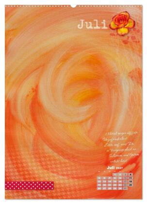 Jahr der Dankbarkeit - Scrapbooking-Kalender (hochwertiger Premium Wandkalender 2027 DIN A2 hoch), Kunstdruck in Hochglanz