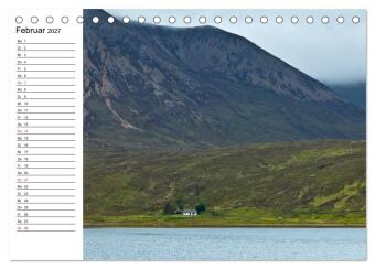 Schottland - grandiose Landschaften im Westen (Tischkalender 2027 DIN A5 quer), CALVENDO Monatskalender