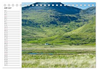 Schottland - grandiose Landschaften im Westen (Tischkalender 2027 DIN A5 quer), CALVENDO Monatskalender