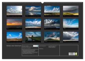 Wolken über Dänemark (Wandkalender 2027 DIN A2 quer), CALVENDO Monatskalender