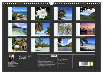 Südsee-Insel Mo'orea (Wandkalender 2027 DIN A3 quer), CALVENDO Monatskalender