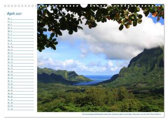 Südsee-Insel Mo'orea (Wandkalender 2027 DIN A3 quer), CALVENDO Monatskalender