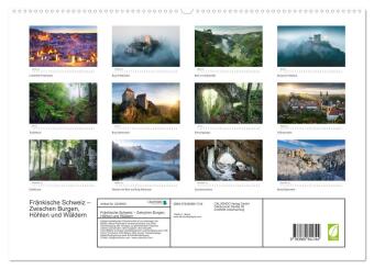 Fränkische Schweiz - Zwischen Burgen, Höhlen und Wäldern (hochwertiger Premium Wandkalender 2027 DIN A2 quer), Kunstdruck in Hochglanz