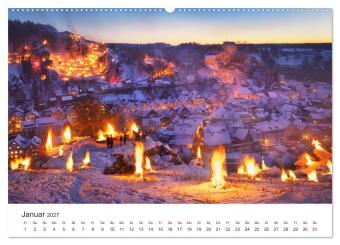 Fränkische Schweiz - Zwischen Burgen, Höhlen und Wäldern (hochwertiger Premium Wandkalender 2027 DIN A2 quer), Kunstdruck in Hochglanz