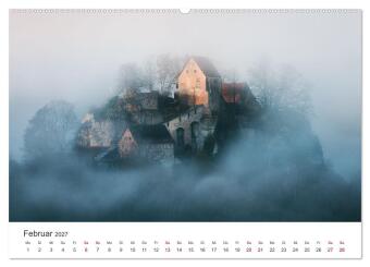 Fränkische Schweiz - Zwischen Burgen, Höhlen und Wäldern (hochwertiger Premium Wandkalender 2027 DIN A2 quer), Kunstdruck in Hochglanz