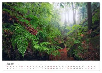 Fränkische Schweiz - Zwischen Burgen, Höhlen und Wäldern (hochwertiger Premium Wandkalender 2027 DIN A2 quer), Kunstdruck in Hochglanz